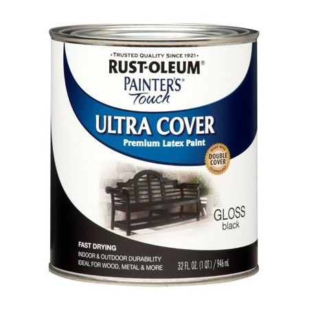 Rust-Oleum QT BLK GLS LTX Paint 1979-502